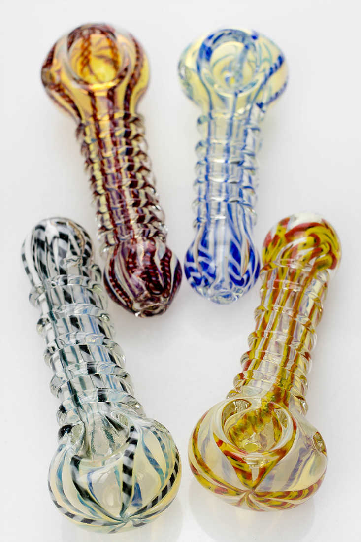 Soft glass hand pipe - ISP361