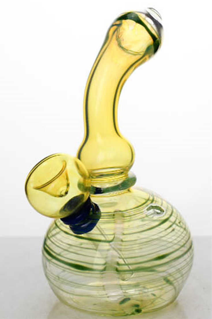 6 inches changing color glass water bong
