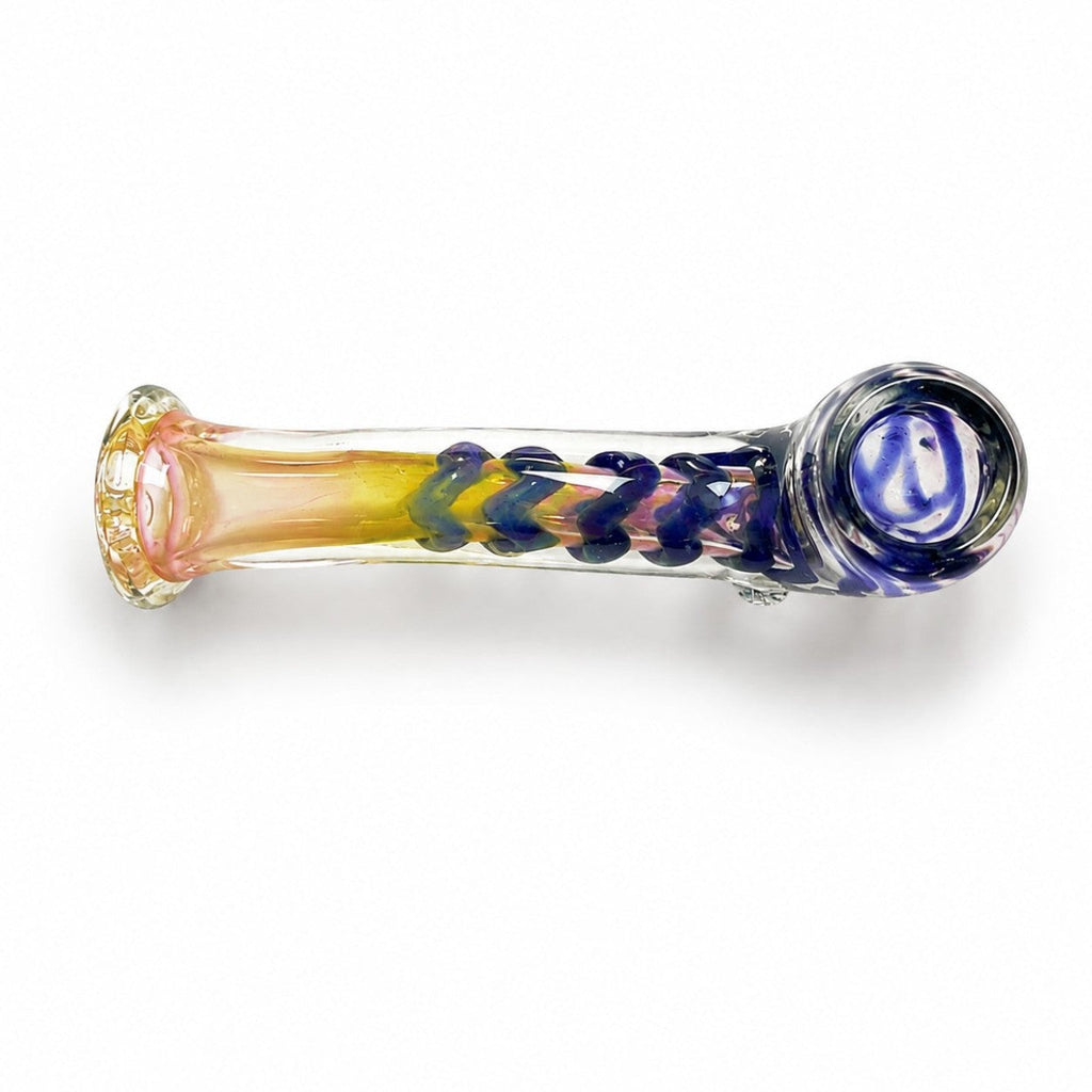 5.5" Fumed Twisted Glass Sherlock Pipe