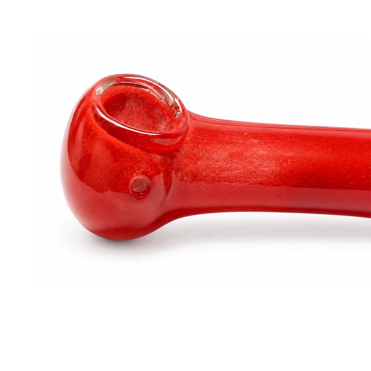 4.5" Classic Glass Spoon Pipe-Red