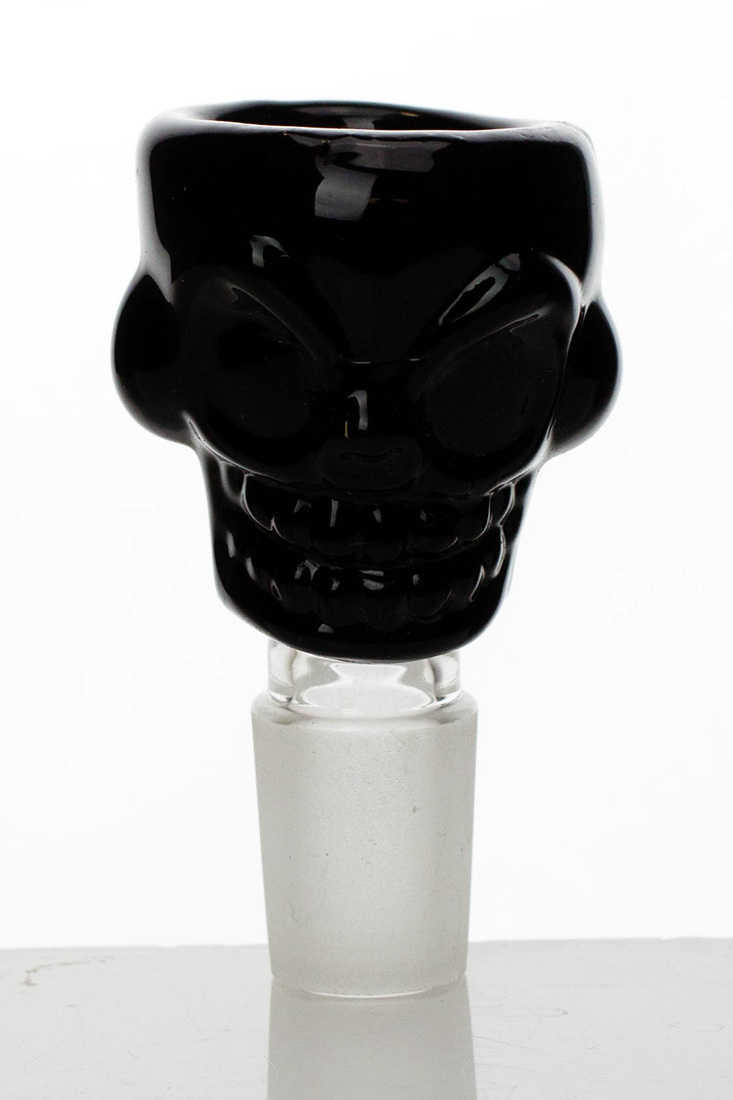 Skull shape glass large bowl