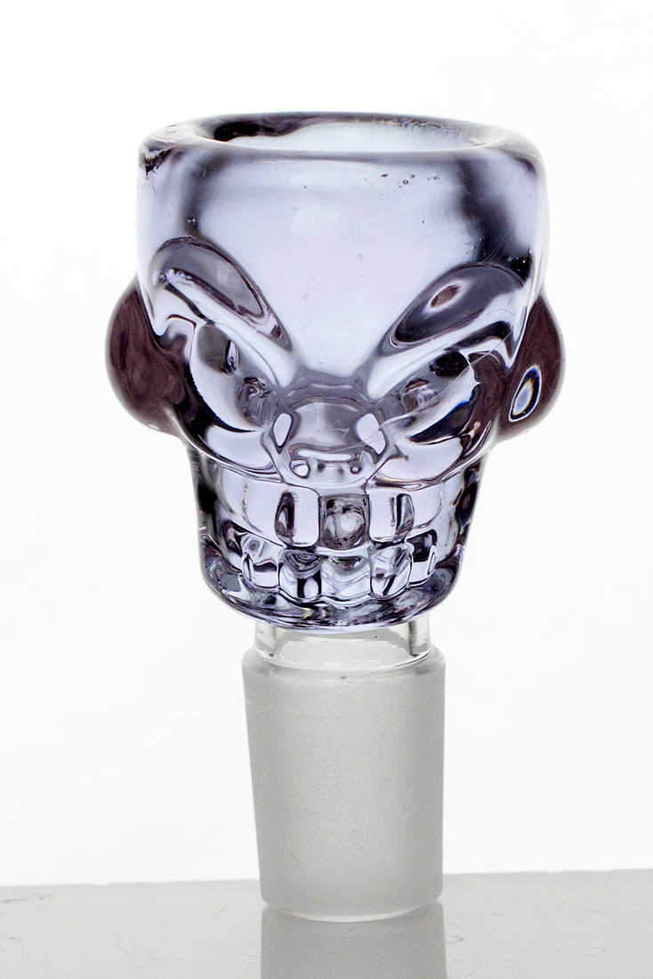 Skull shape glass large bowl