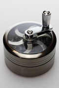 3 parts aluminum herb grinder with handle