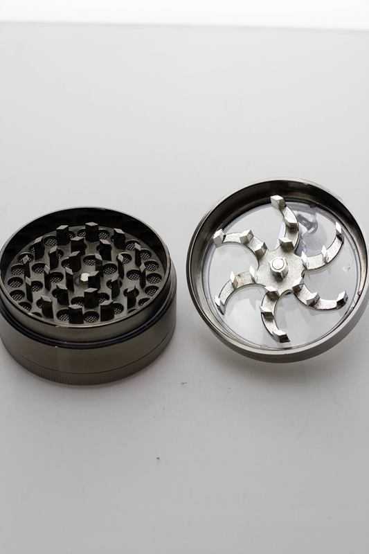 3 parts aluminum herb grinder with handle