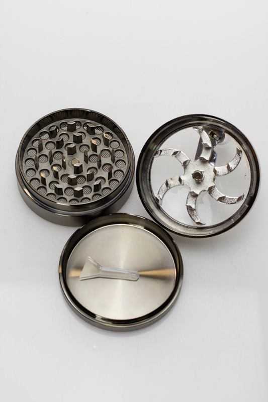 3 parts aluminum herb grinder with handle
