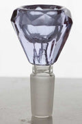 Diamond cutting shape glass bowl