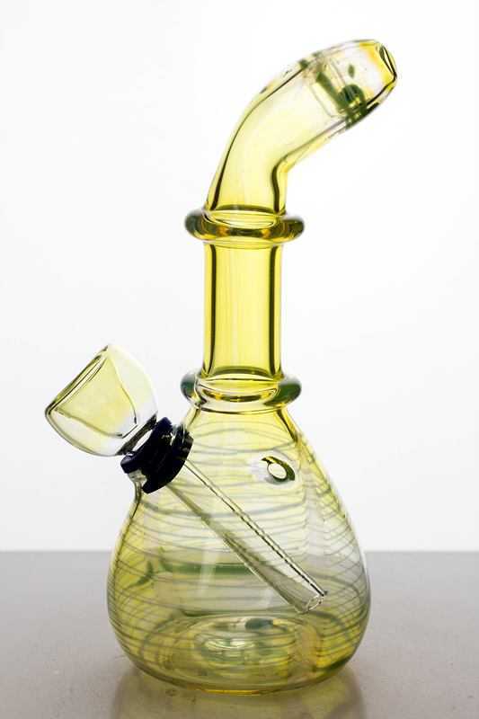 6 inches changing color glass water bong
