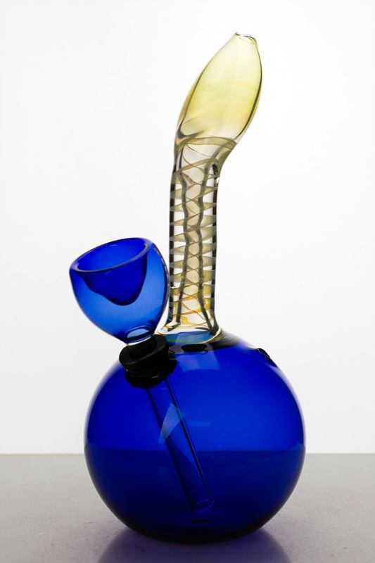 6 inches changing color glass water bong