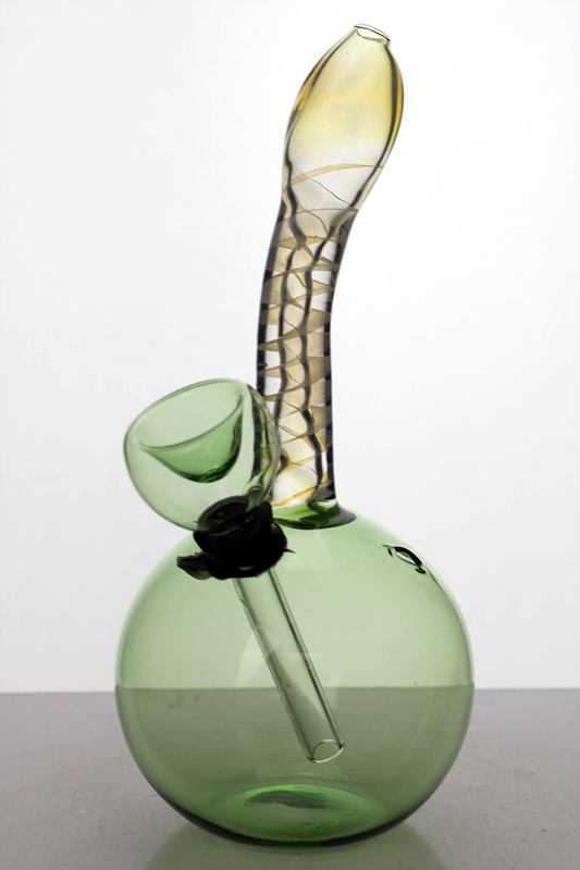 6 inches changing color glass water bong