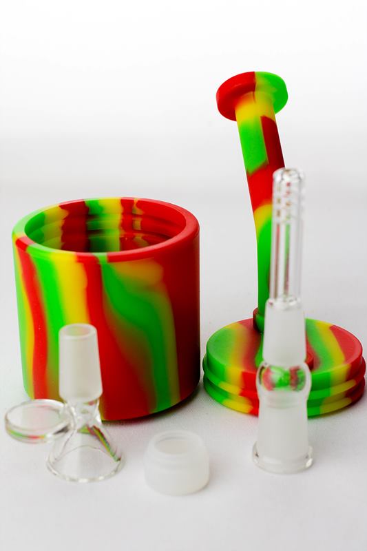 7" Detachable silicone bubbler