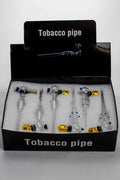5.5" Glass tube pipe with metal screen