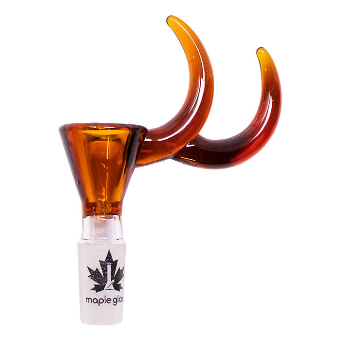 Maple Glass | Double Dizzy Horn Bowl 14mm