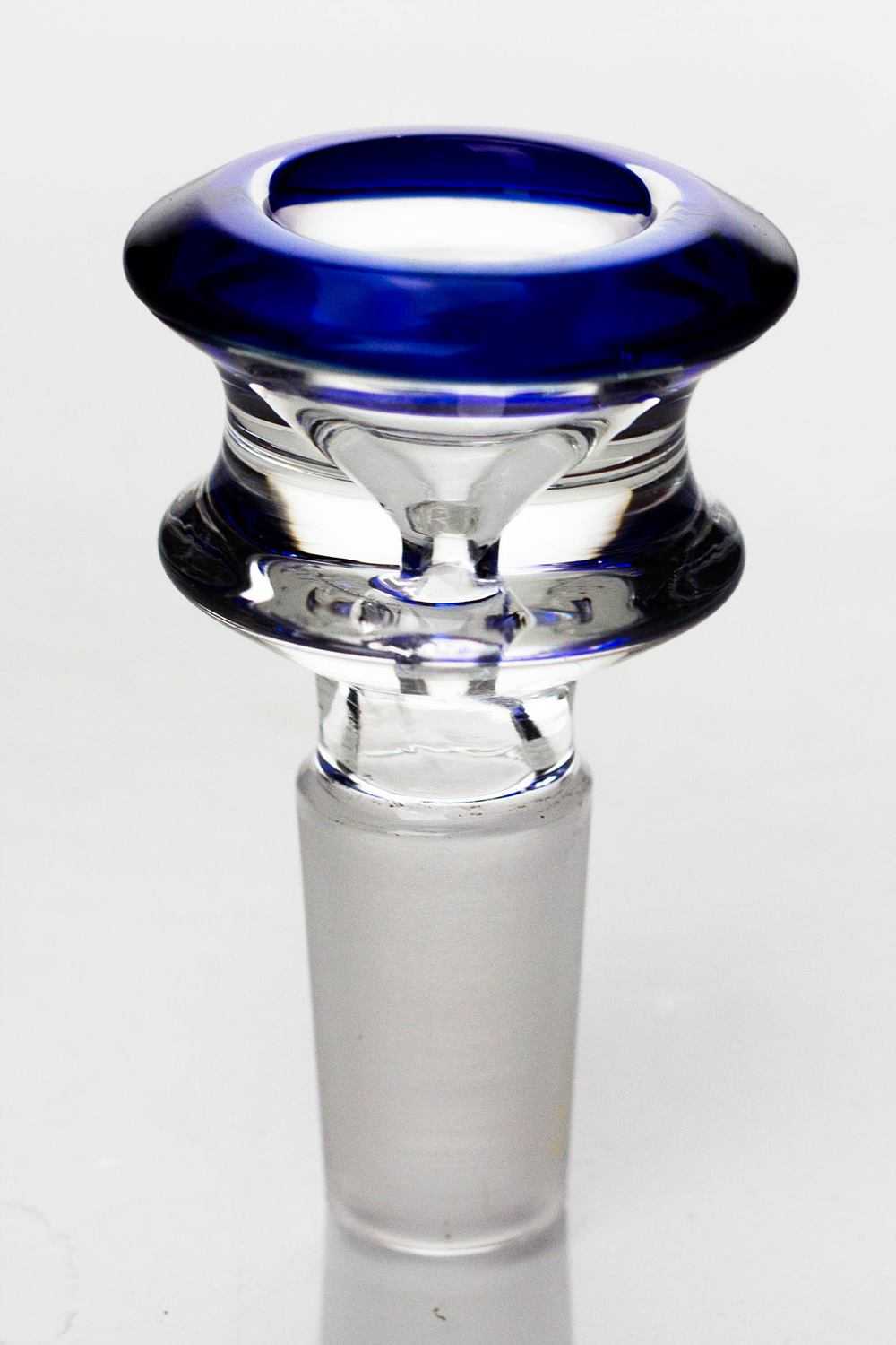 Color accented glass bowl
