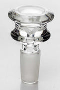 Color accented glass bowl