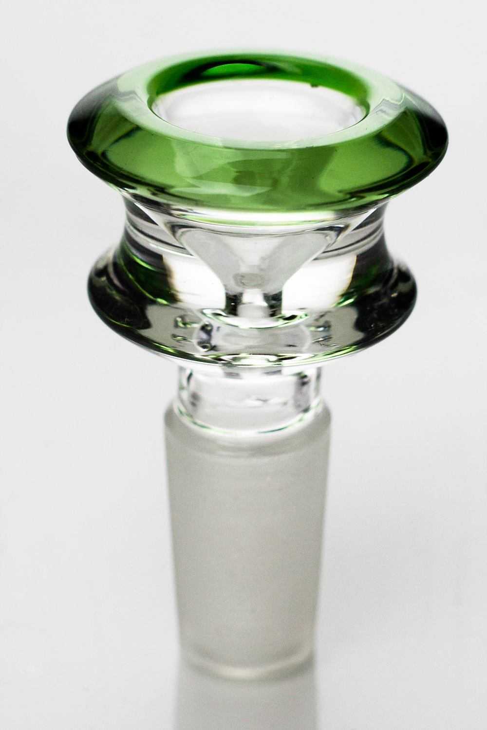 Color accented glass bowl