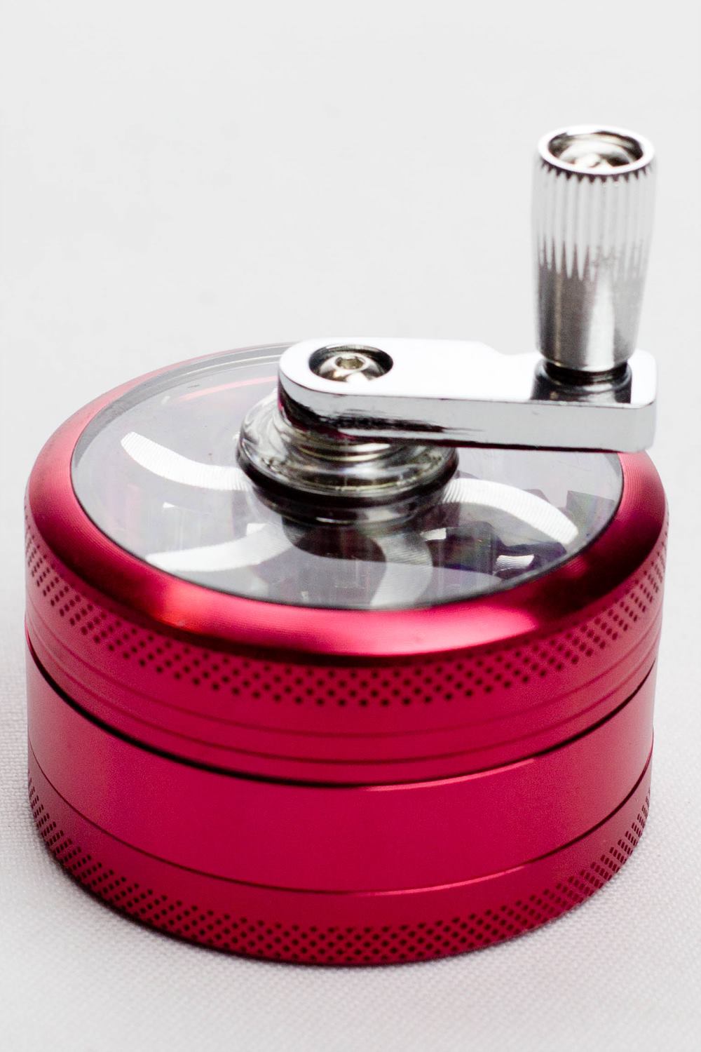 3 parts infyniti aluminium herb grinder w/handle ( GR5341 )