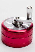 3 parts infyniti aluminium herb grinder w/handle ( GR5341 )