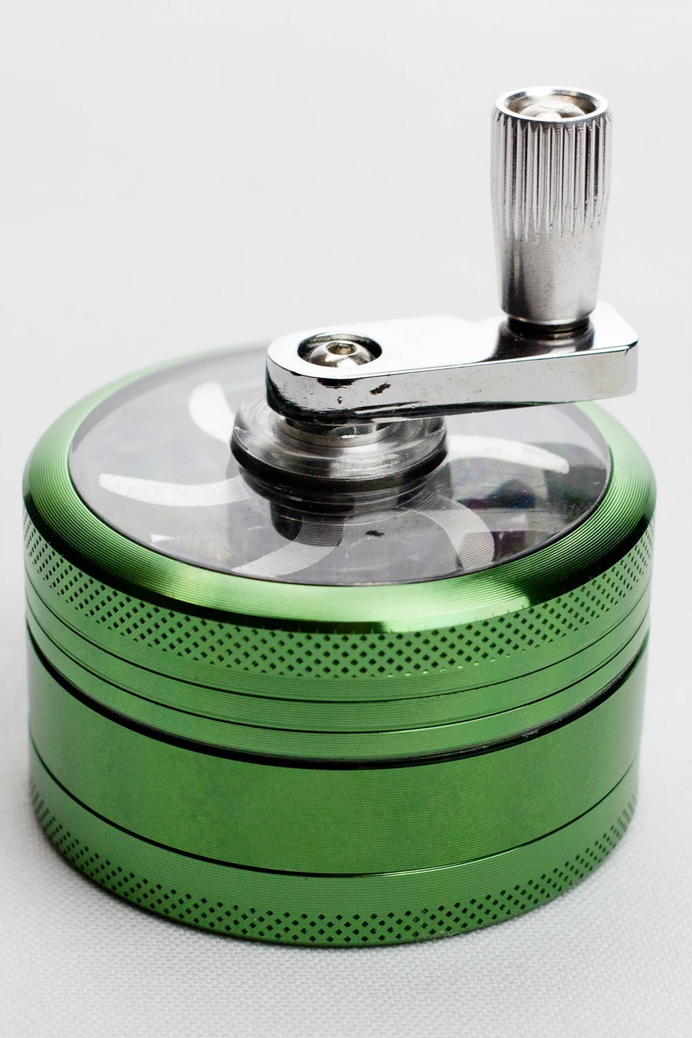 3 parts infyniti aluminium herb grinder w/handle ( GR5341 )
