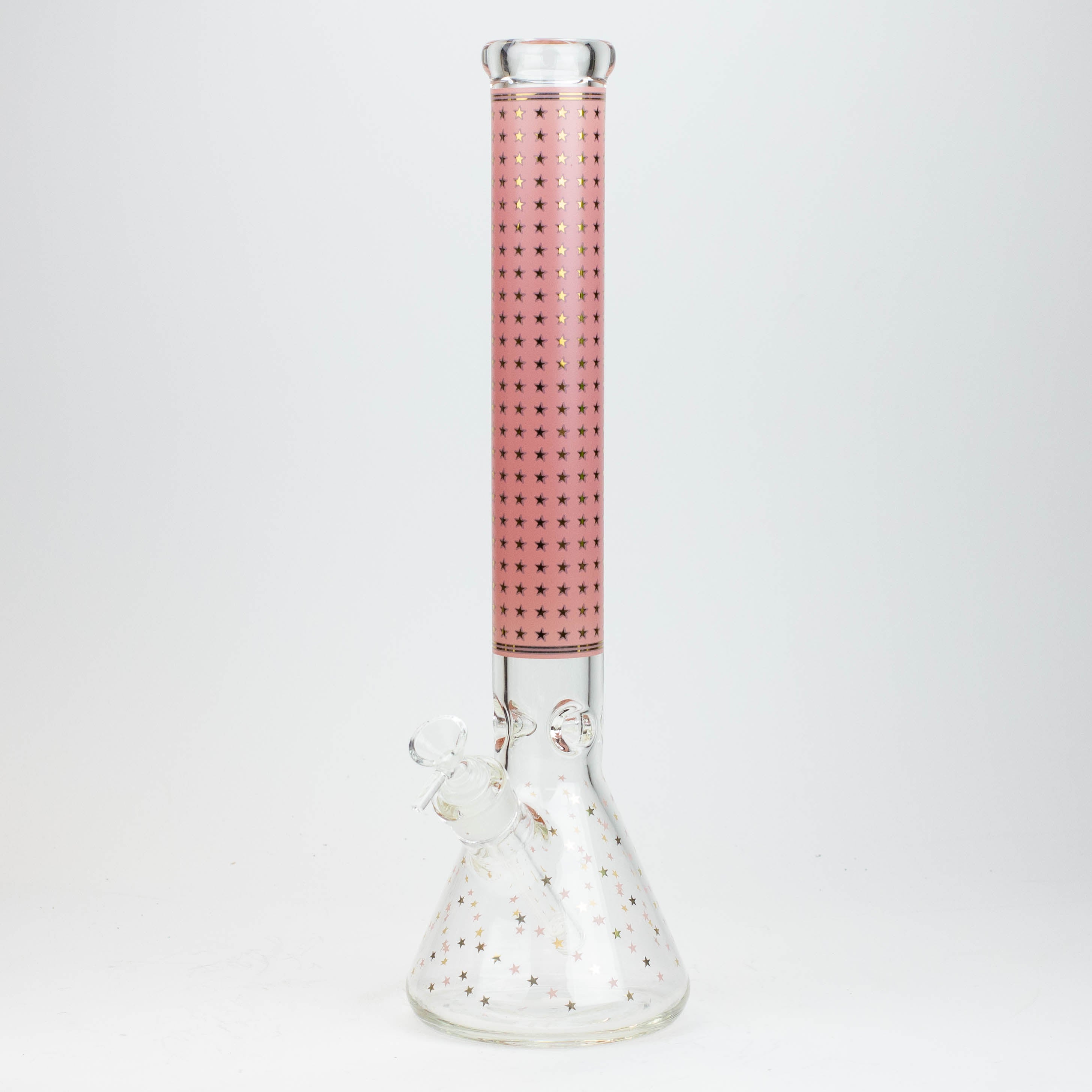 17.5" Star 7 mm glass water bong