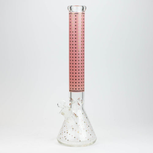 17.5" Star 7 mm glass water bong
