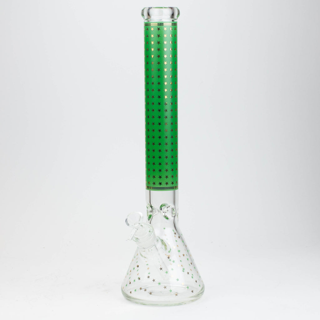 17.5" Star 7 mm glass water bong