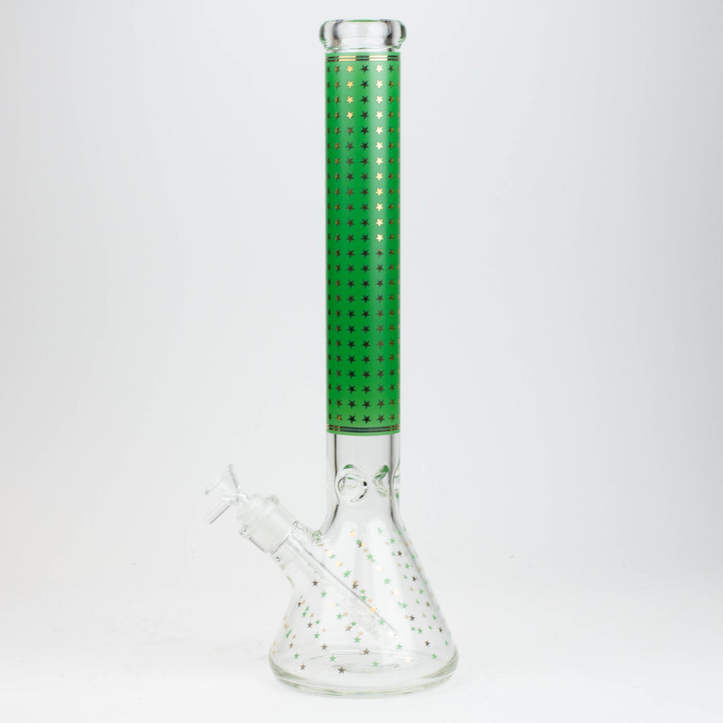 17.5" Star 7 mm glass water bong