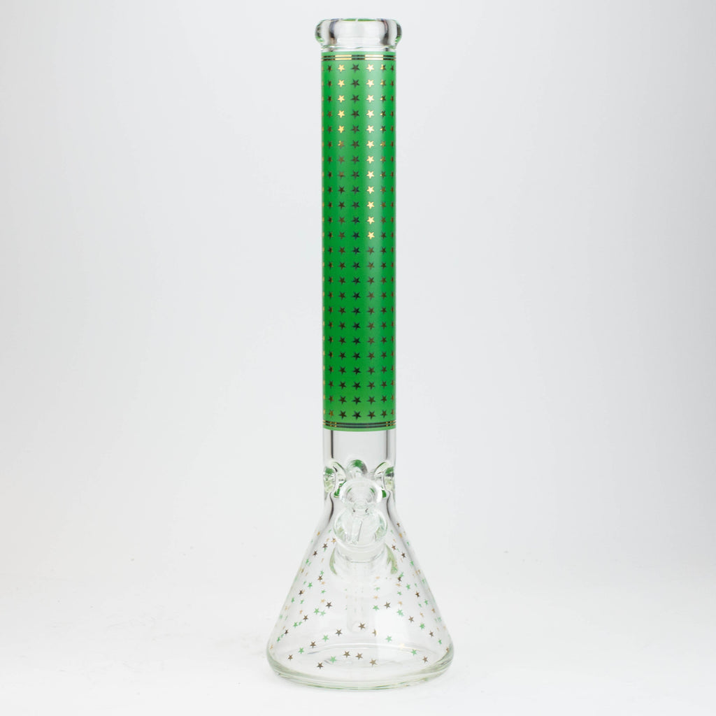 17.5" Star 7 mm glass water bong