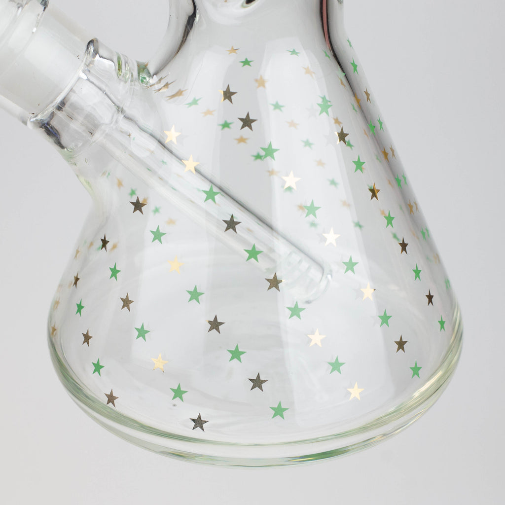 17.5" Star 7 mm glass water bong