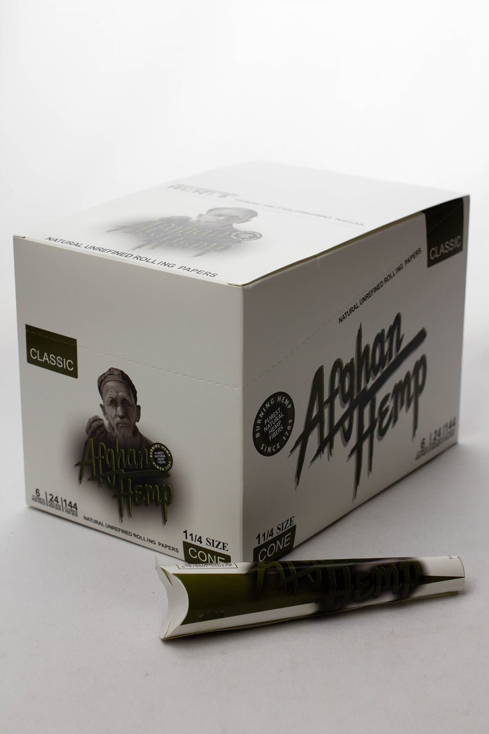 Afghan Hemp Pre-Rolled Cone display