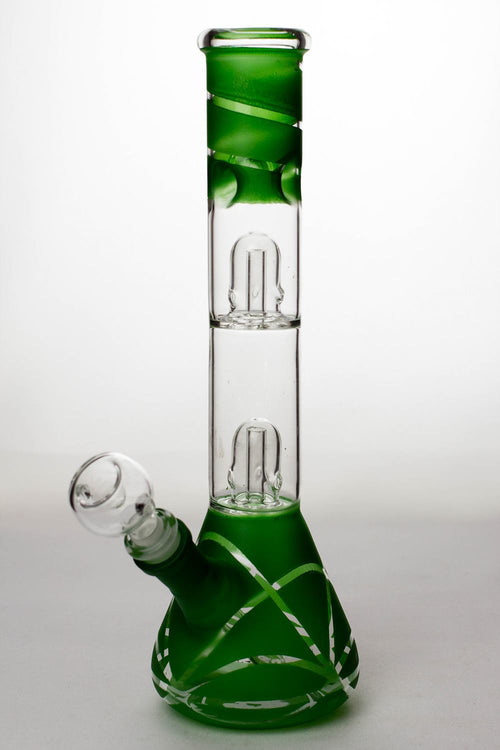 12 inches double dome percolator beaker Bong