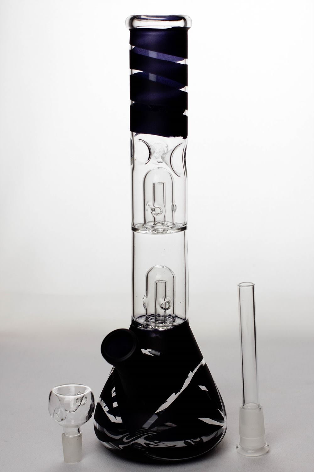 12 inches double dome percolator beaker Bong
