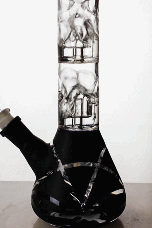 12 inches double dome percolator beaker Bong