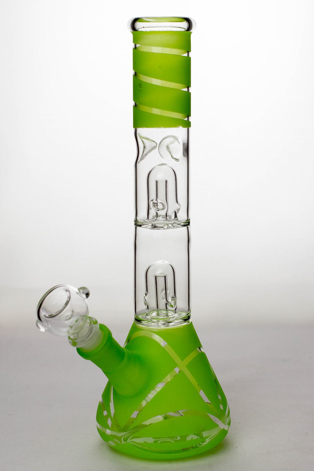 12 inches double dome percolator beaker Bong