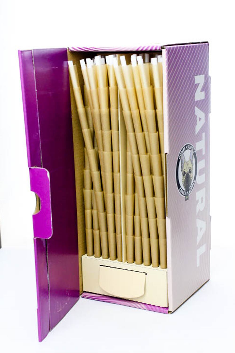 Cone + Supply 84 mm Pre-Rolled NATURAL cones 900