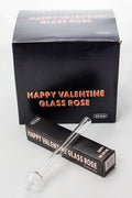 Happy valentine glass rose Oil burner pipe
