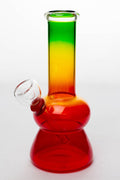 6 in. Rasta glass water bong