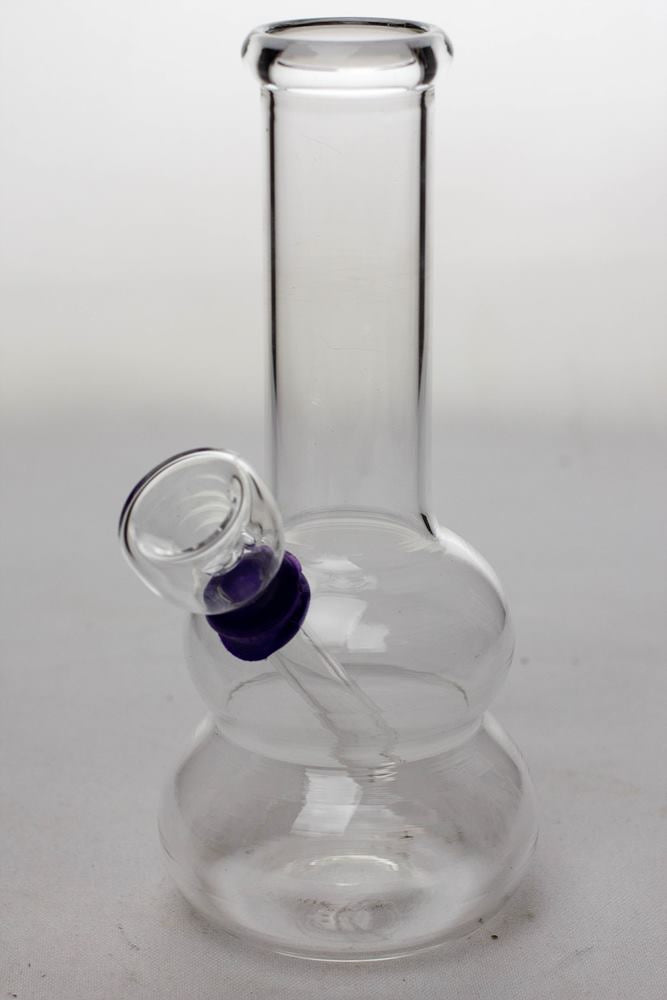 6 in. clear glass water bong