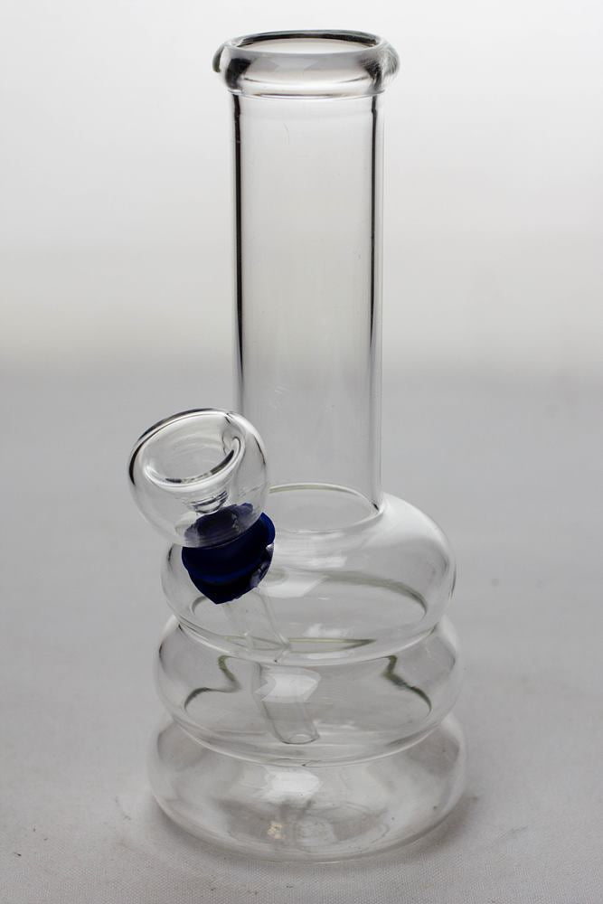 6 in. clear glass water bong