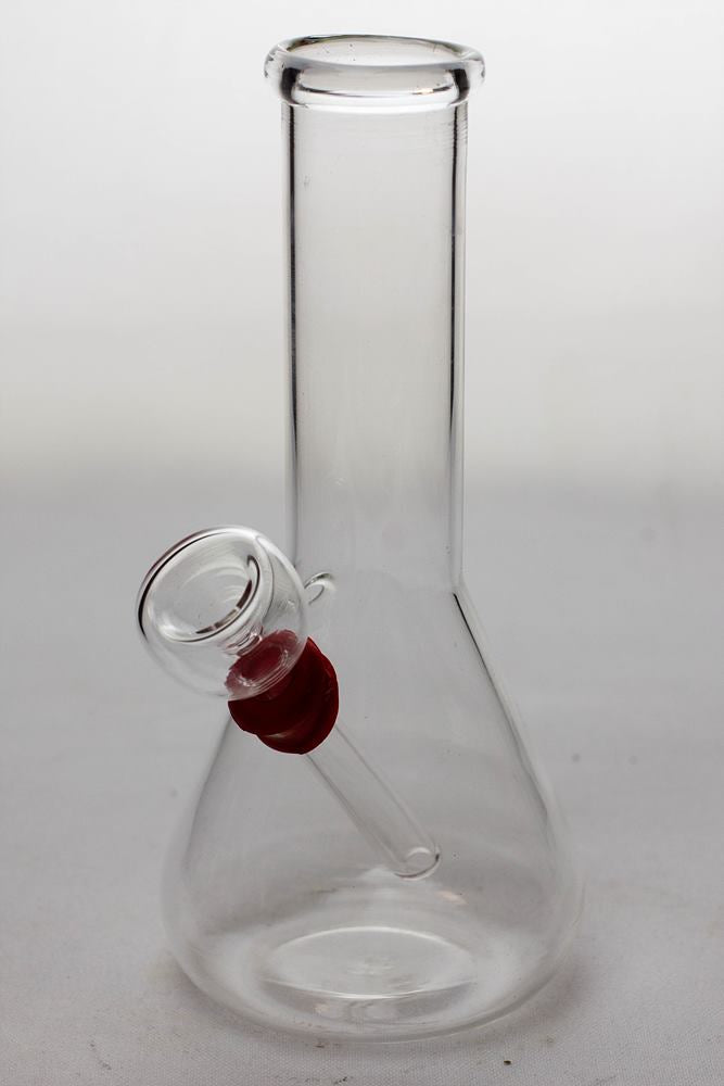 6 in. clear glass water bong