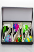 Sherlock Silicone pipe in display with glass bowl-WP139