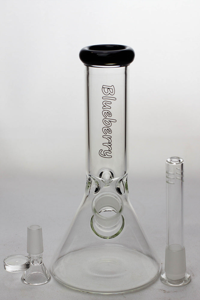 8" Blueberry glass beaker water bong ( N8040 )