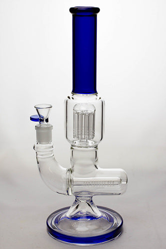 14 inches 8 arms percolator and inline diffused water bong