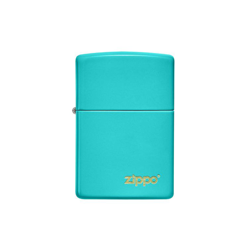 Zippo 49454ZL Classic Flat Turquoise Zippo Logo