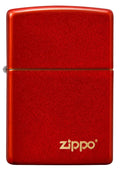 Zippo 49475ZL Metallic Red Matte Zippo Logo