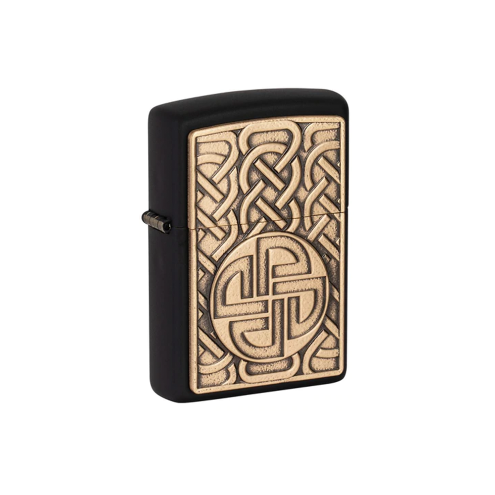 Zippo 49538 Norse Antique Brass Emblem Design