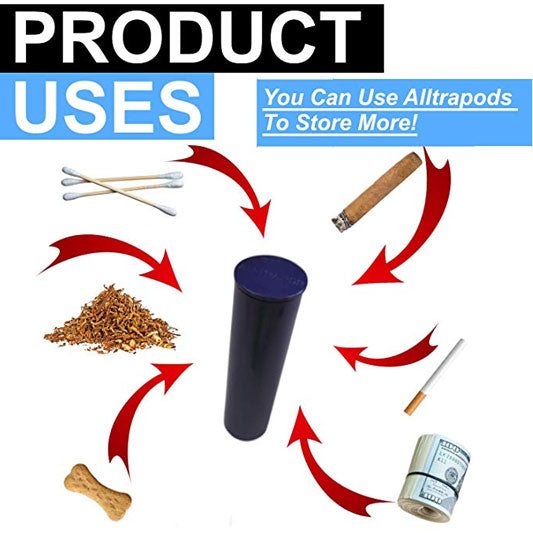 Alltrapod - Fully Smell Proof, Water Proof Containers - Bundle of 6