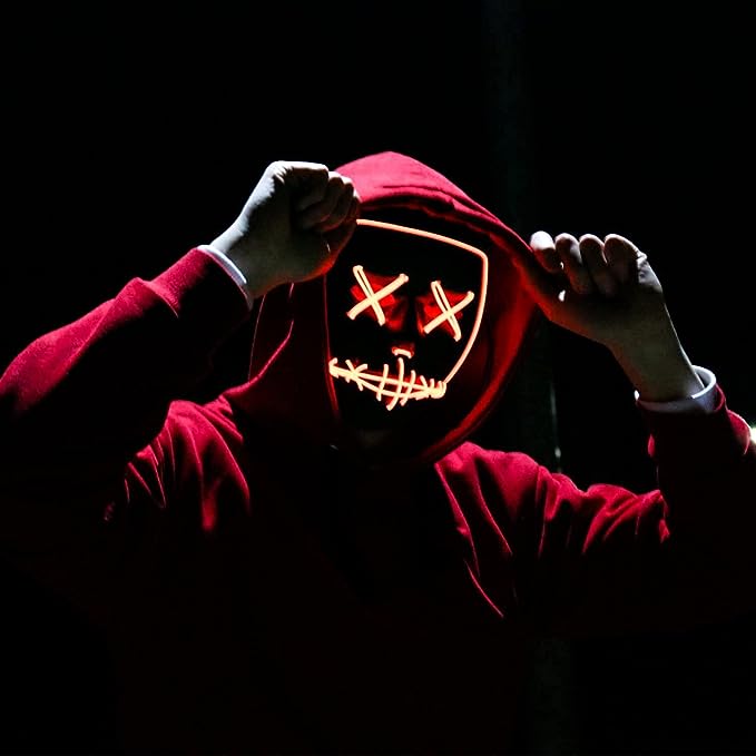 LED Neon Mask for party or Halloween Costume