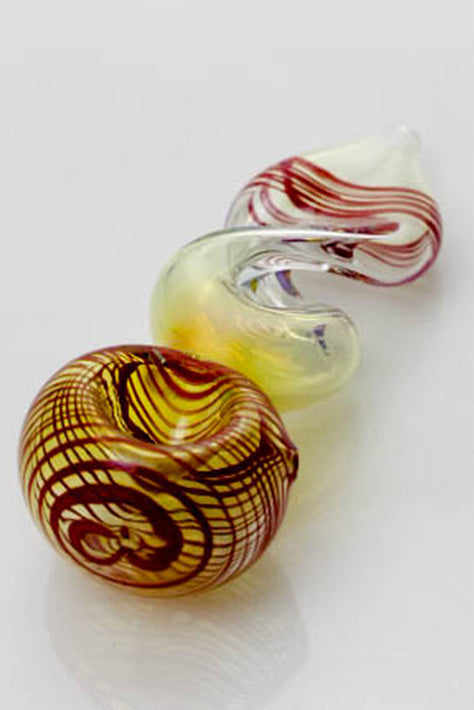 4.5" Changing color twist glass hand pipe
