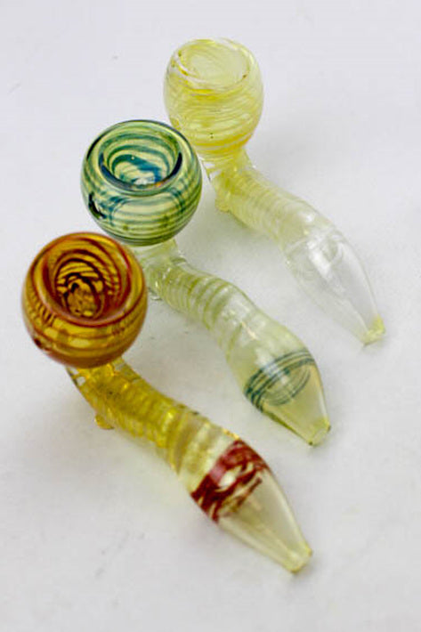 4.5" Changing colors Sherlock glass hand pipe