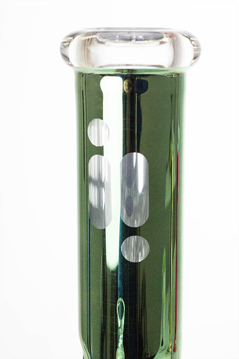 12" Infyniti 7 mm metallic classic beaker bong